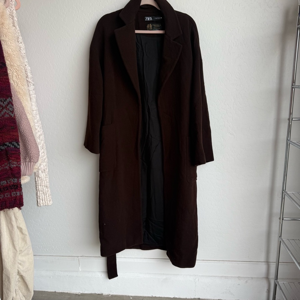 Zara Dark Brown Long Coat